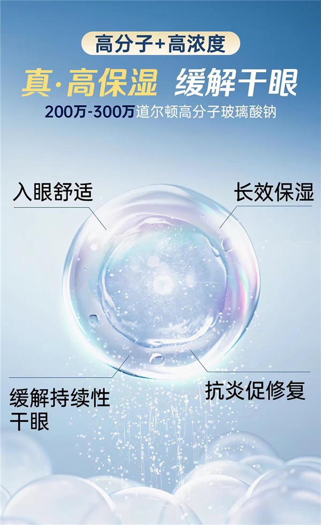 海露0.2%玻璃酸钠滴眼液浓度升级，效果怎么样？